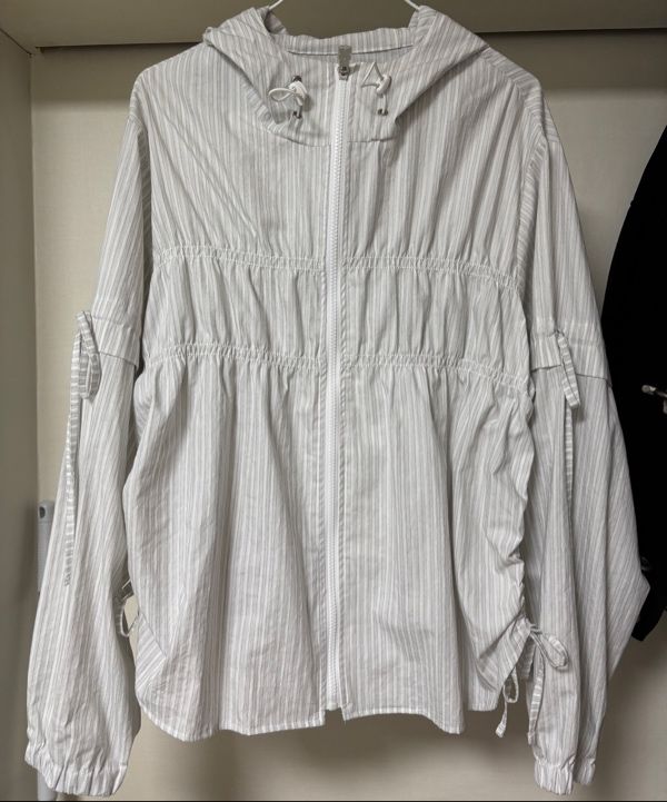 【typeservice】25ss Side Shirred Hooded Jacket MUSINSA | TYPESERVICE Side Shirred Hooded Jacket [White]