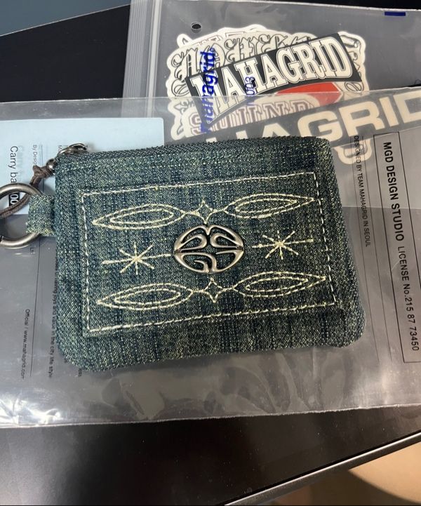 MUSINSA | MAHAGRID WESTERN DENIM WALLET INDIGO(MG2FSMAB74A)