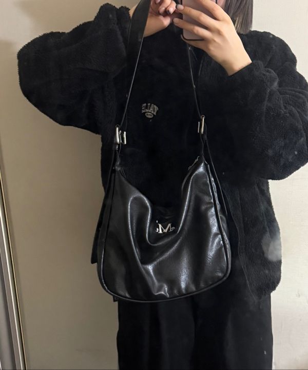 MUCENT☆Port Double Ringle Leather Shoulder Bag MUSINSA公式 | MUCENT Port Double Ringle Leather Shoulder Bag