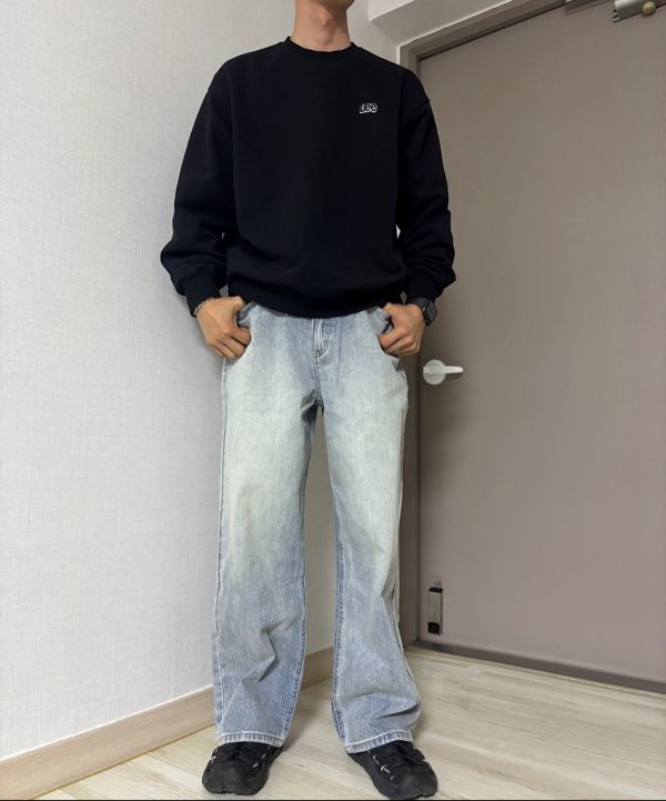 ボトムスその他 codegraphy Wide fit denim washed pants Washed blue MUSINSA公式 | Codegraphy Wide fit denim washed pants_washed blue