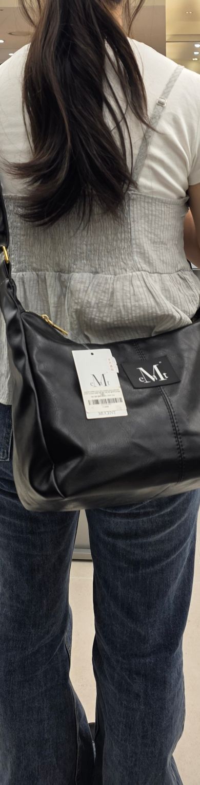MUSINSA公式 | MUCENT メリンゴールドラインレザーショルダーバッグ 