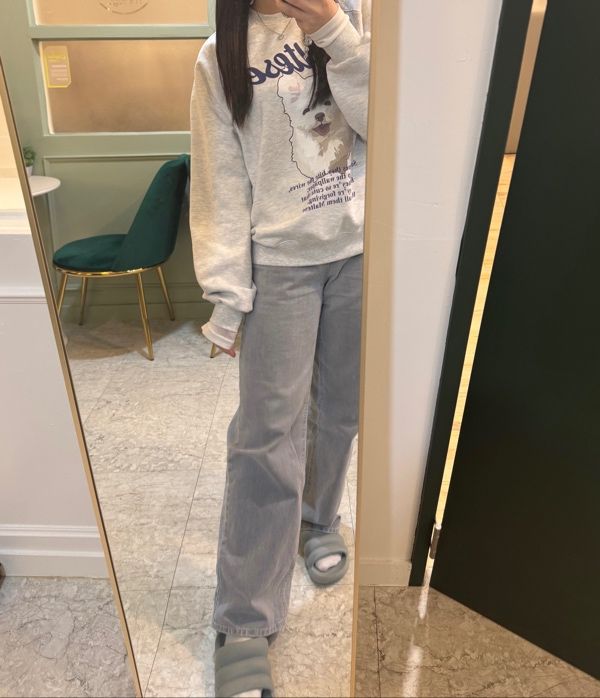 ★ Wai Kei★ Maltese Cloud Raglan Man to Man Melange White MUSINSA | WAI KEI Maltese Cloud Raglan Man to Man Melange White