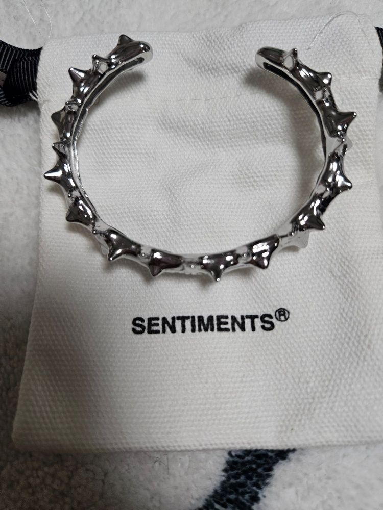 SENTIMENTS ♥ NO.630 SPIKY BANGLE BRACELET/追跡付 MUSINSA | SENTIMENTS NO.630 [BLACK] SPIKY BANGLE BRACELET