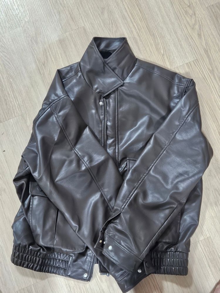 ジャケットその他 TRILLION Vegan Leather Two Pocket Blouson Jacket 5JH479 MUSINSA公式 | TRILLION Vegan Leather Two Pocket Blue Jean
