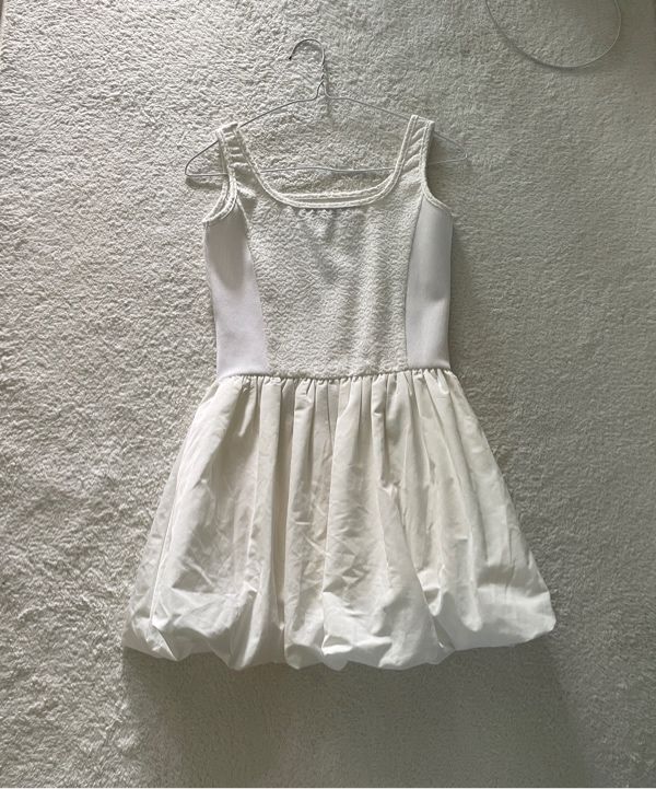 MUSINSA | LARTIGENT L15 BALLOON ONE-PIECE(WHITE)
