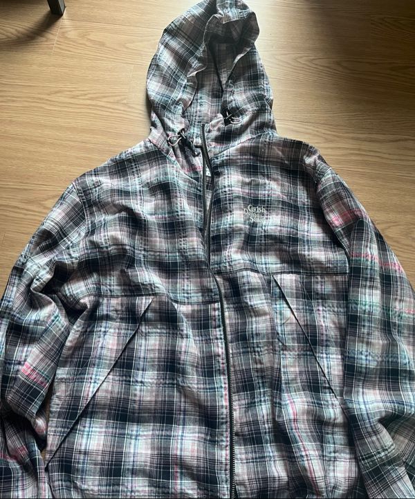 ◆25SS CAVISH HOODED CHECK WIND BREAKER/2色◆ MUSINSA | CAVISH HOODED CHECK WIND BREAKER PINK(CV2FSUB962A)