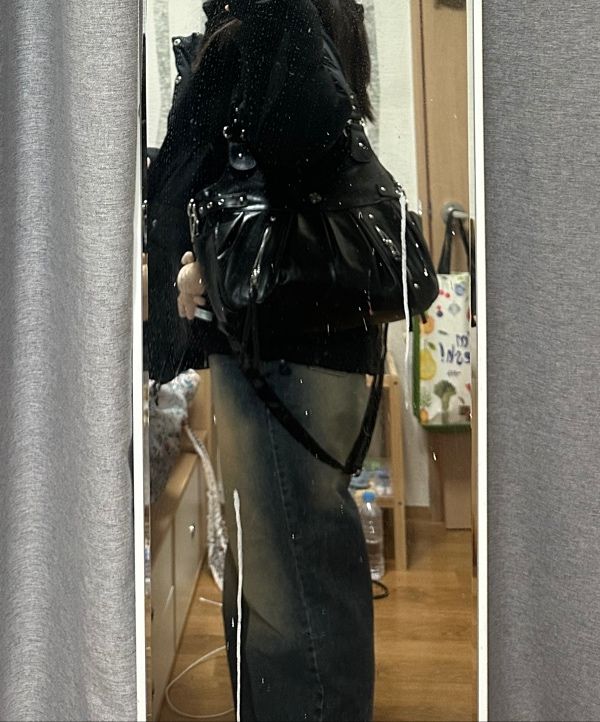 MUSINSA公式 | ILLIGO エンバー バックル ショルダーバッグ ブラック