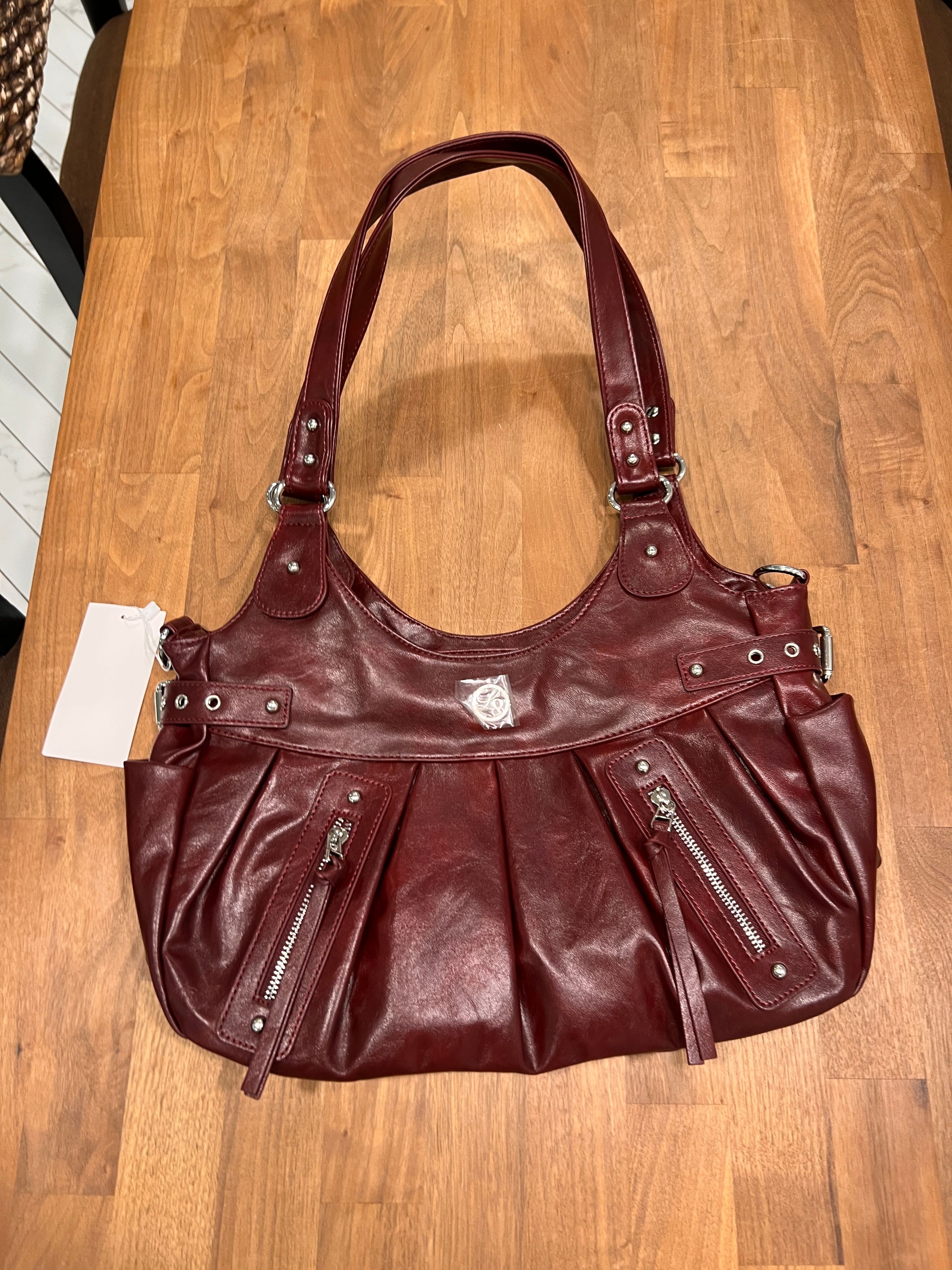 MUSINSA公式 | ILLIGO エンバー バックル ショルダーバッグ バーガンディ
