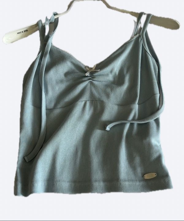 Tシャツ・カットソー ILLIGO Ribbon Halter Sleeveless Blue MUSINSA | ILLIGO Ribbon Halter Sleeveless Blue