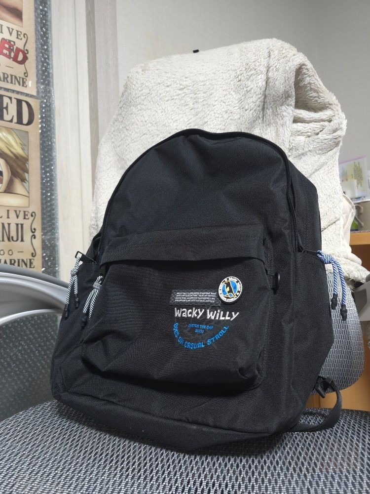 MUSINSA | WACKY WILLY Wacky Willy Daily Backpack Navy