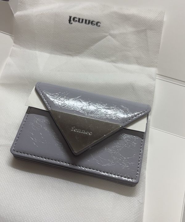 MUSINSA公式 | fennec CRINKLE TRIANGLE TRIPLE WALLET - MISTY