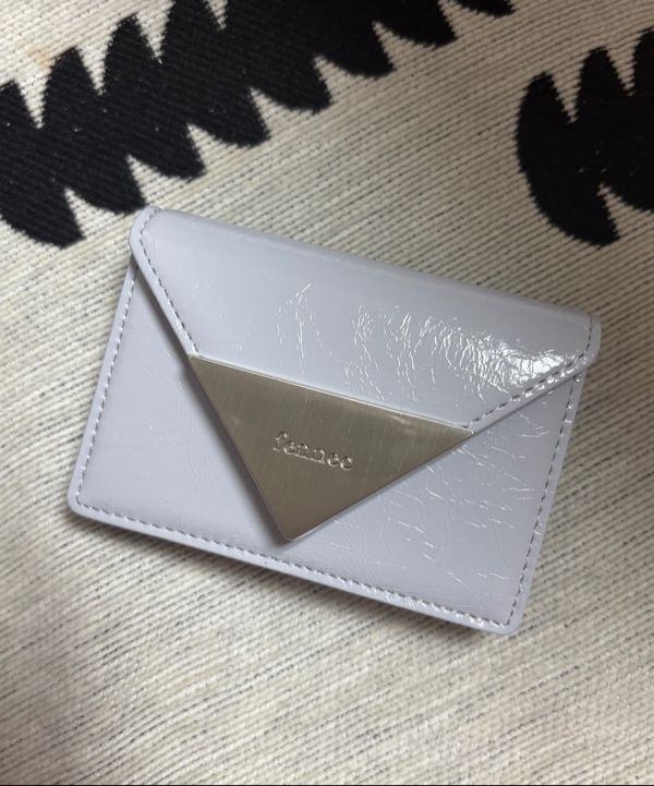 ●Fennec● CRINKLE TRIANGLE ACCORDION POCKET MISTY LAVENDER MUSINSA公式 | fennec CRINKLE TRIANGLE ACCORDION POCKET