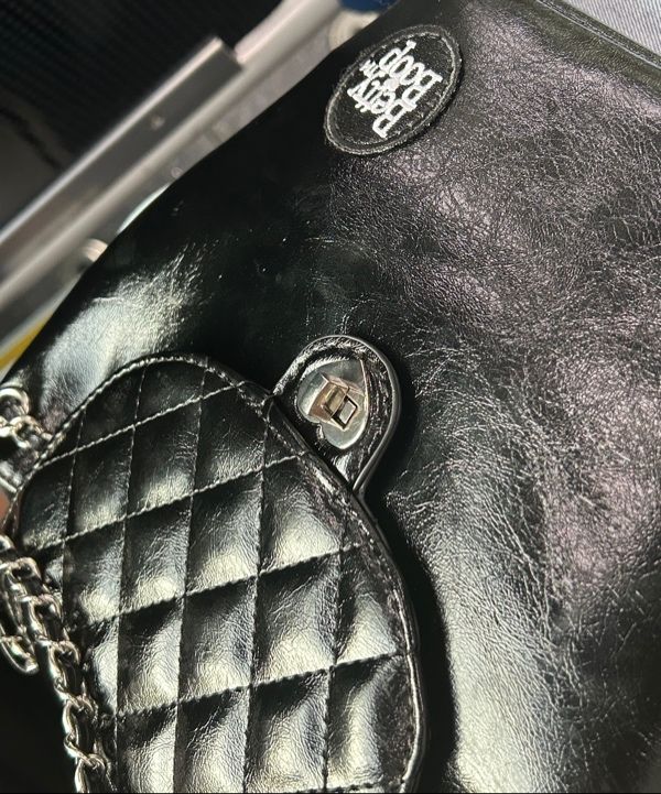 バックパック・リュック [ULKIN CANVAS] BETTYBOOP Leather Chain Mini Backpack_Black MUSINSA | ULKIN CANVAS Betty Boop Quilted Chain Mini