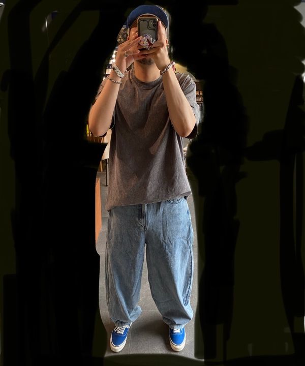 MUSINSA | NOMANUAL RAW VISION DENIM PANTS - WASHED BLACK