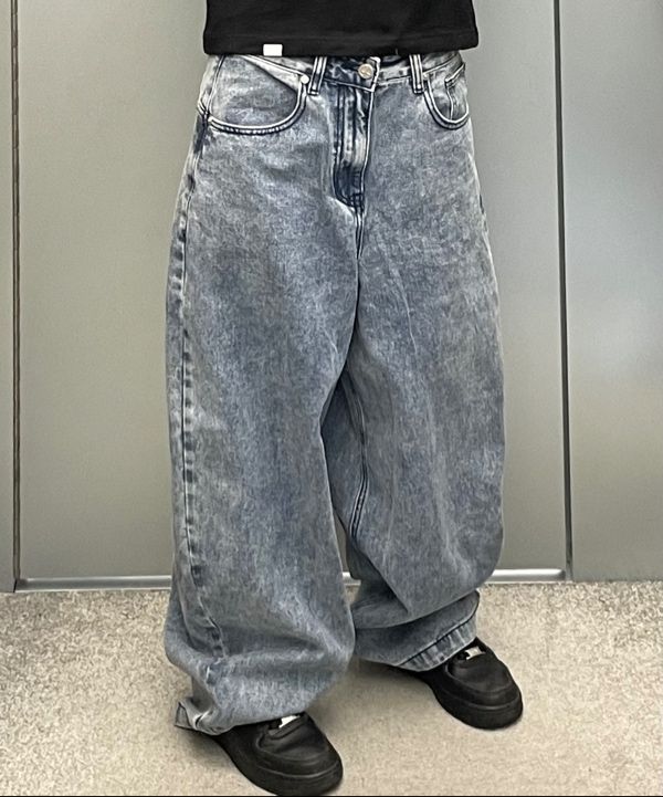 MUSINSA | NOMANUAL RAW VISION DENIM PANTS - WASHED BLACK