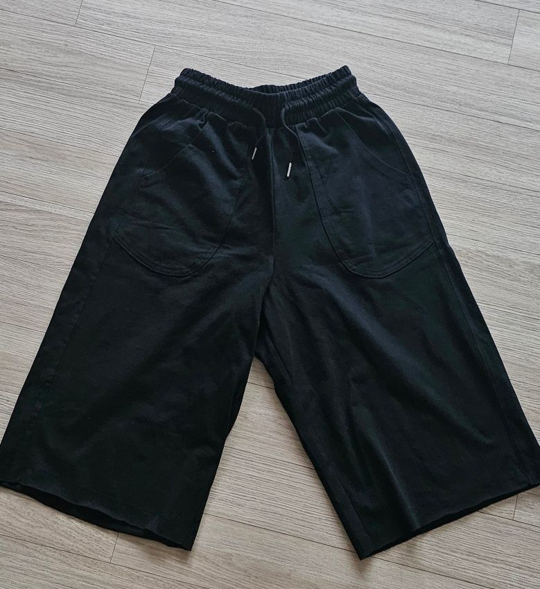 MUSINSA公式 | NOMANUAL MOLTING BERMUDA SWEATPANTS - BLACK