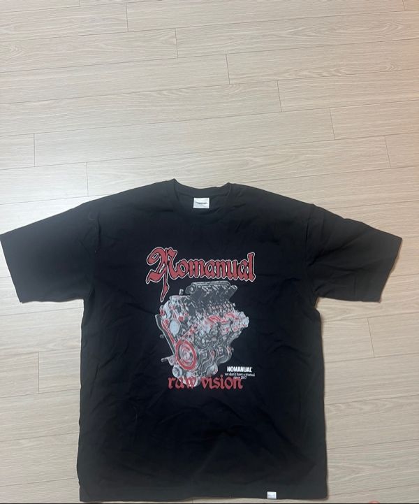 Tシャツ・カットソー NOMANUAL NM Engine T-Shirt Black MUSINSA | NOMANUAL NM ENGINE T-SHIRT - BLACK