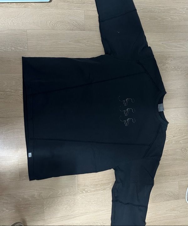 MUSINSA | NOMANUAL SLASH LONG SLEEVE TEE - CHARCOAL