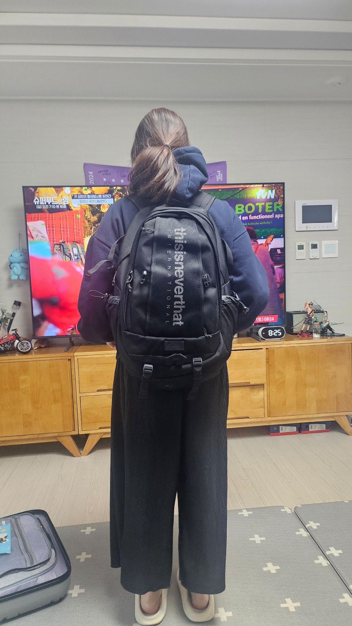 MUSINSA | thisisneverthat (SS25) INTL-Logo Backpack 30 Black