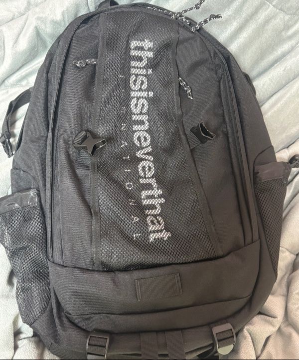 MUSINSA | thisisneverthat (SS25) INTL-Logo Backpack 30 Black