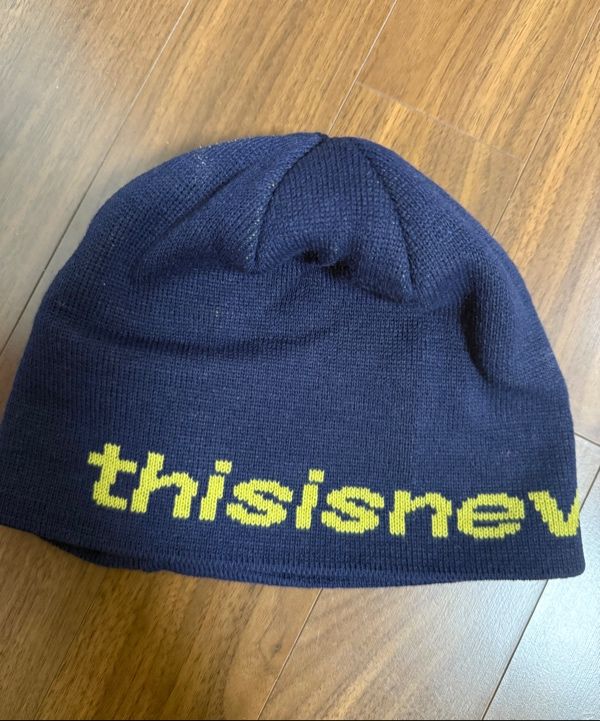 MUSINSA公式 | thisisneverthat (SS25) SP-Logo No Cuff Beanie Navy