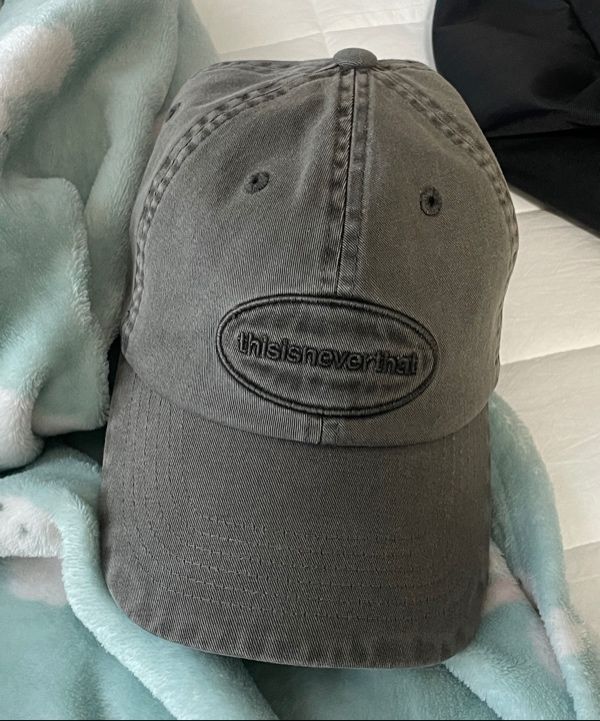 MUSINSA | thisisneverthat® Overdyed E/T-Logo Cap Black