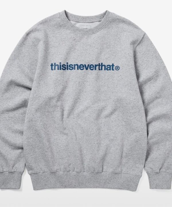 MUSINSA公式 | thisisneverthat T-Logo LT Crewneck Heather Grey
