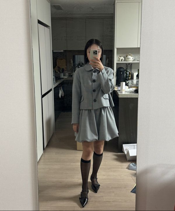 [OHESHIO] BALLOON MINI SKIRT ★人気★ MUSINSA公式 | OHESHIO BALLOON MINI SKIRT, CHECK