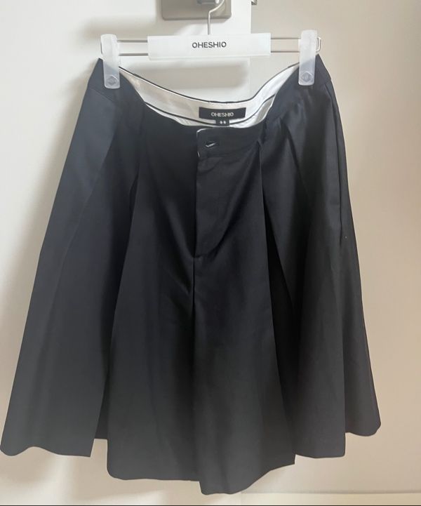 新品未使用OHESHIO PLEATS SKIRT MIDI PANTS MUSINSA公式 | OHESHIO PLEATS SKIRT MIDI PANTS, BLACK