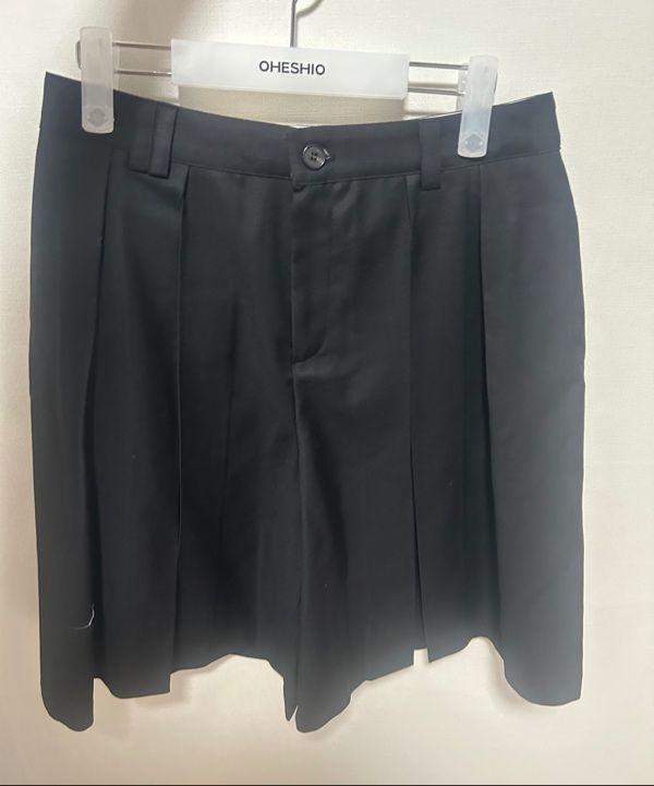 OHESHIO ■ PLEATS SKIRT MIDI PANTS ショートパンツ OHESHIO □ PLEATS SKIRT MIDI PANTS ショートパンツ