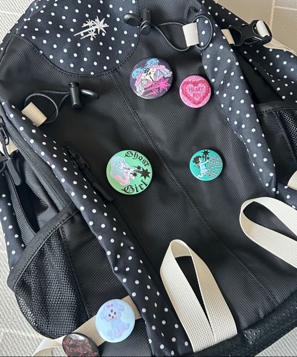 ★Nice Ghost Club★NGC POLKA DOT BACKPACK MUSINSA | NICE GHOST CLUB NGC POLKA DOT BACKPACK_BLACK