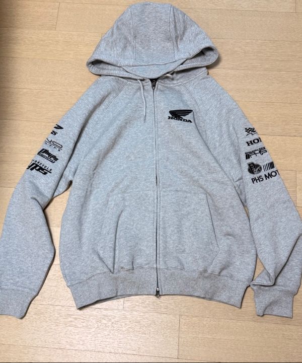 HONDAパーカー Honda Racing Hoodie Cap Zip-up MUSINSA | HONDA MOTORCYCLE APPAREL Honda Racing Hoodie Cap Zip-up_Gray