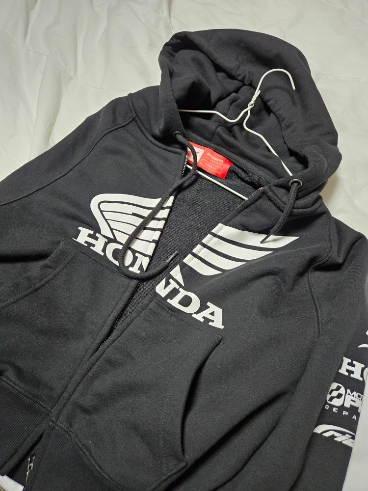 MUSINSA | Honda Motorcycle [Crop] Honda Racing Logo Hoodie