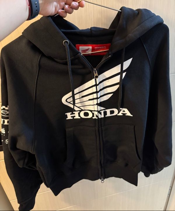 MUSINSA | Honda Motorcycle [Crop] Honda Racing Logo Hoodie