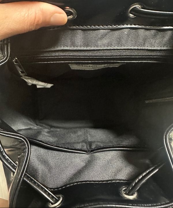 MUSINSA | MATIN KIM BUCKLE DETAIL BACK PACK IN BLACK