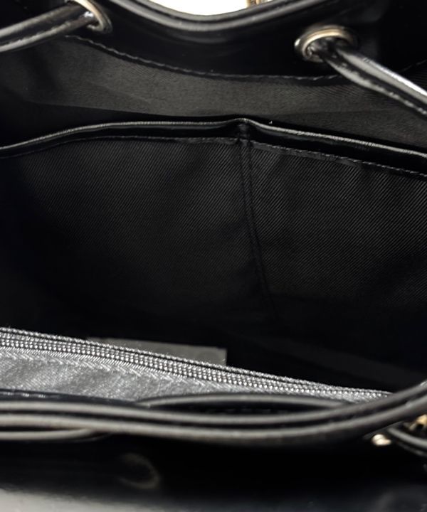 MUSINSA | MATIN KIM BUCKLE DETAIL BACK PACK IN BLACK