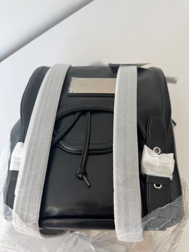 MUSINSA | MATIN KIM BUCKLE DETAIL BACK PACK IN BLACK