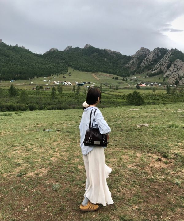 MUSINSA | MATIN KIM BIKER DETAIL SQUARE SHOULDER BAG IN DARK