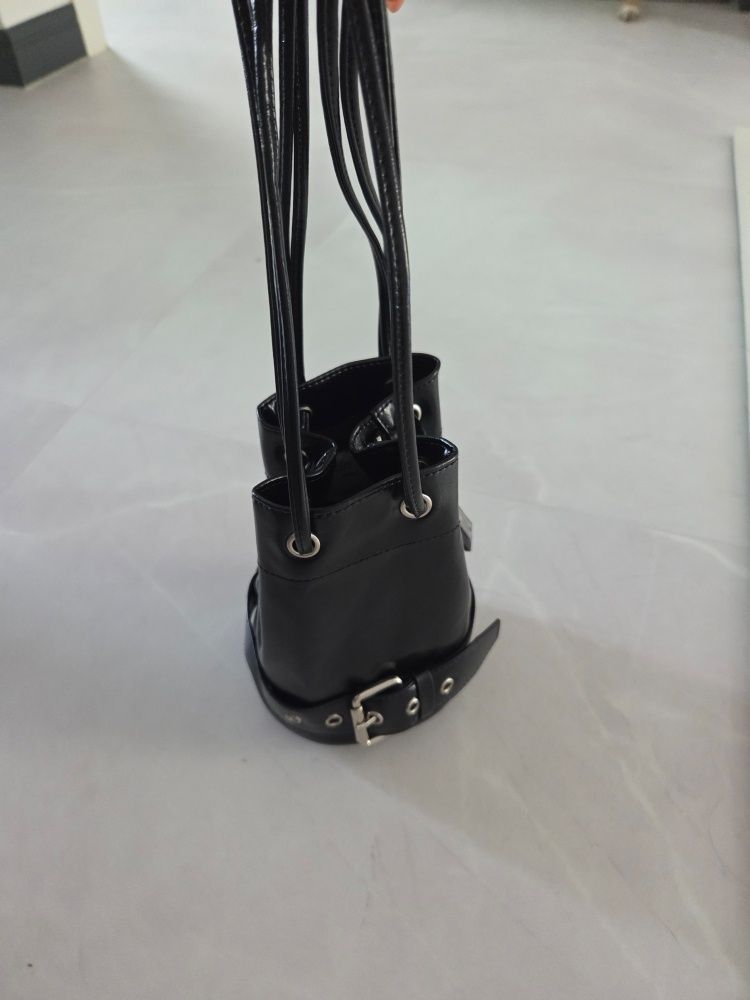 SEASON OFF SALE【MATIN KIM】BELTED MINI BUCKET BAG MUSINSA | MATIN KIM BELTED MINI BUCKET BAG IN BLACK