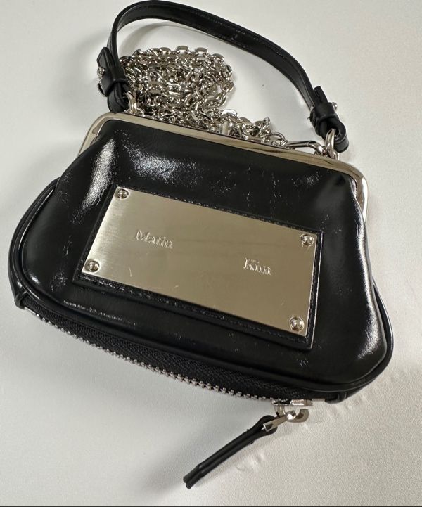 MUSINSA | MATIN KIM FRAME MINI WALLET BAG IN BLACK