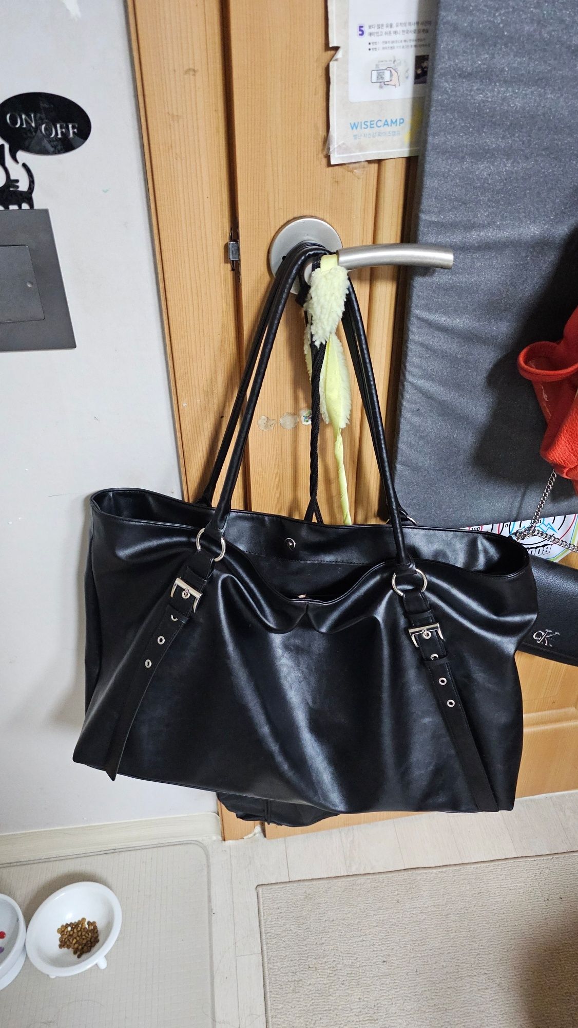 MUSINSA公式 | YEOMIM trapez bag (choco brown)