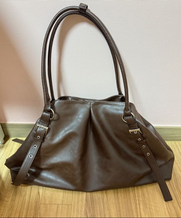 MUSINSA公式 | YEOMIM trapez bag (choco brown)