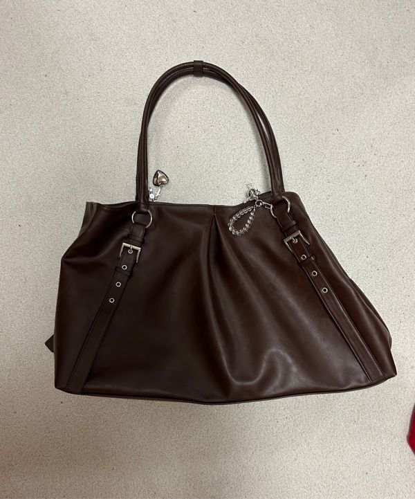 MUSINSA公式 | YEOMIM trapez bag (choco brown)