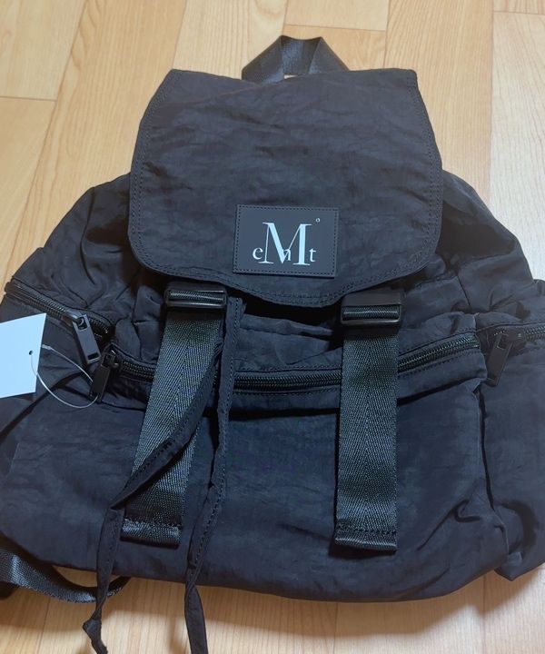 ☆MUCENT☆ Bay 2 Buckle String Nylon Backpack Unisex MUSINSA | MUCENT Bay 2 Buckle String Nylon Backpack (Unisex)