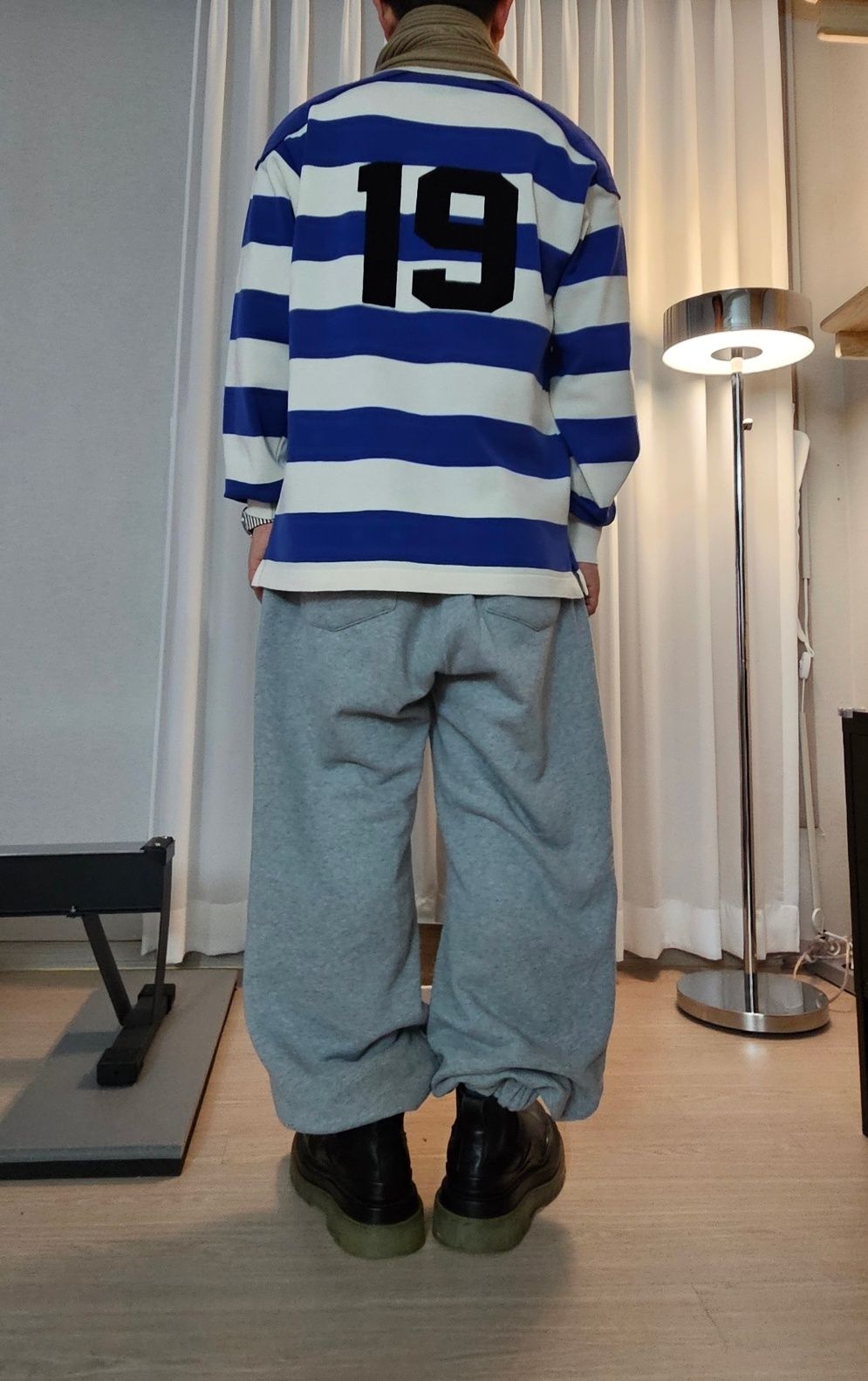 MUSINSA | HIGHTIDE FRANKIE FRANKIE RUGBY KNIT BLACK