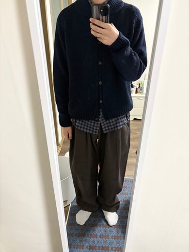 トップス Havehad Fine Wool BaseballCardigan (Navy MUSINSA | Havehad Fine Wool Baseball Cardigan (Navy)