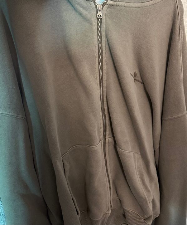 MUSINSA | NOT4NERD 4 Cross Symbol Pigment Hood Zip Up - Red
