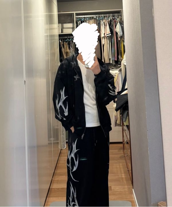 MUSINSA | NOT4NERD Dagger Tribal Logo Incision Sweat Pants