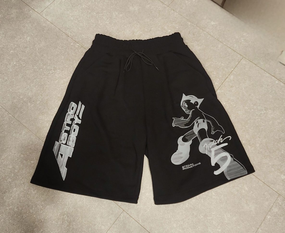 ★MAINBOOTH★[Astro Boy] Mach 5 Sweat Shorts(BLACK)★正規品 MUSINSA公式 | MAINBOOTH [ATOM] Mach 5 Sweat Shorts (Black)
