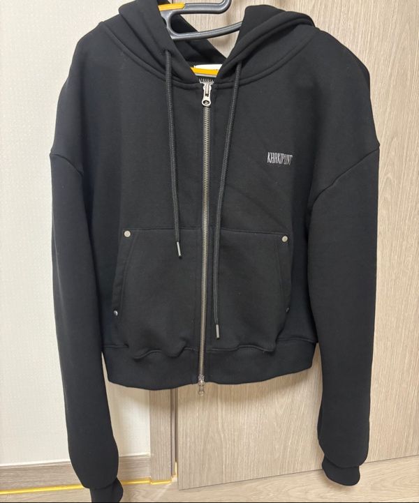 【U LAN】Oti Rivet Brushed Hood Zip Up 546 Rivet Zipup Hoodies | Parallel